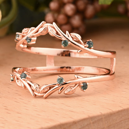 Bague de fiançailles vintage ovale en pierre de lune, bague de promesse unique en opale et moissanite